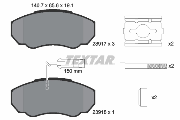 Textar Remblokset 2391701