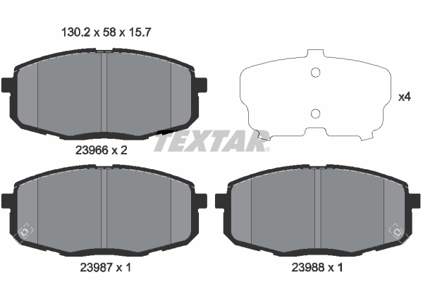 Textar Remblokset 2396601