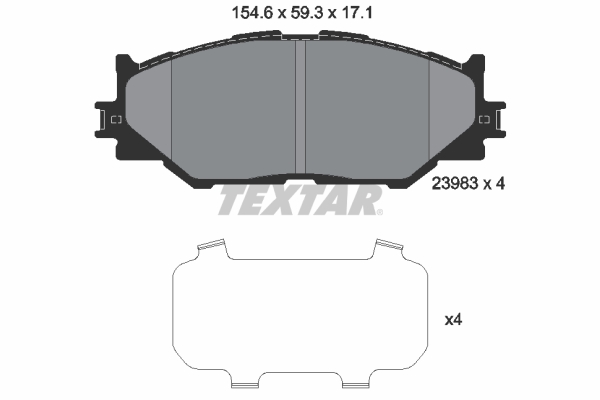 Textar Remblokset 2398301