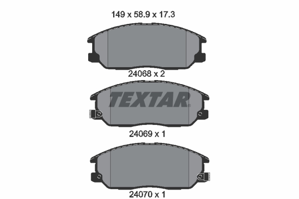 Textar Remblokset 2406801