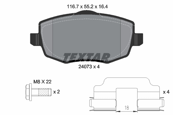 Textar Remblokset 2407302