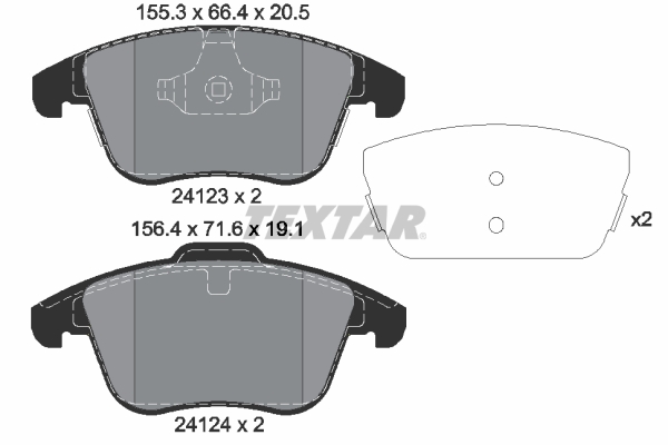 Textar Remblokset 2412305