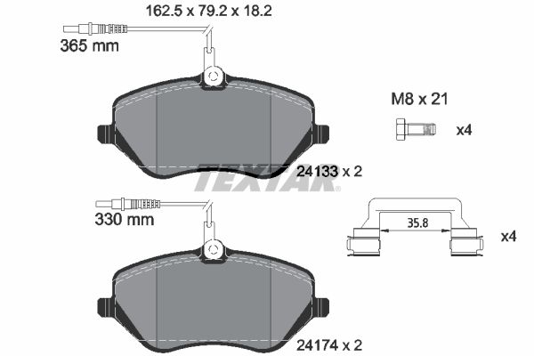 Textar Remblokset 2413301