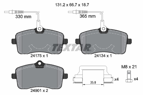 Textar Remblokset 2417501