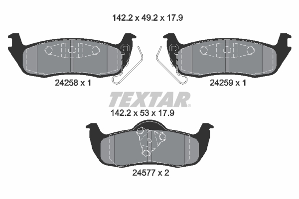 Textar Remblokset 2425801