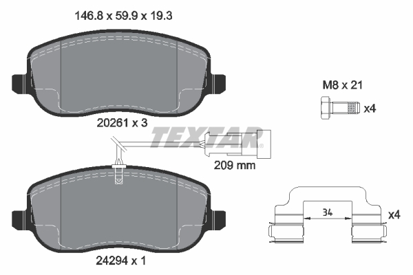 Textar Remblokset 2429401