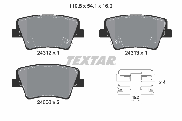 Textar Remblokset 2431201