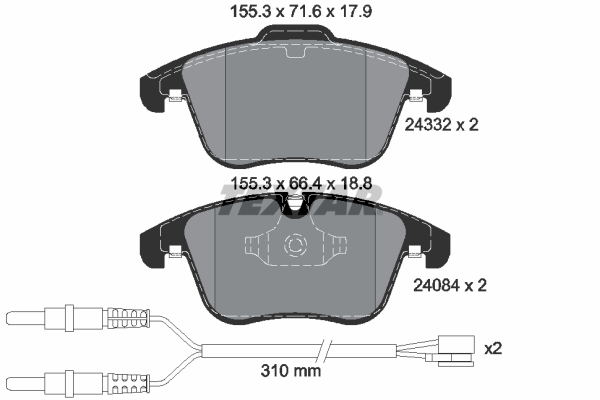 Textar Remblokset 2433201