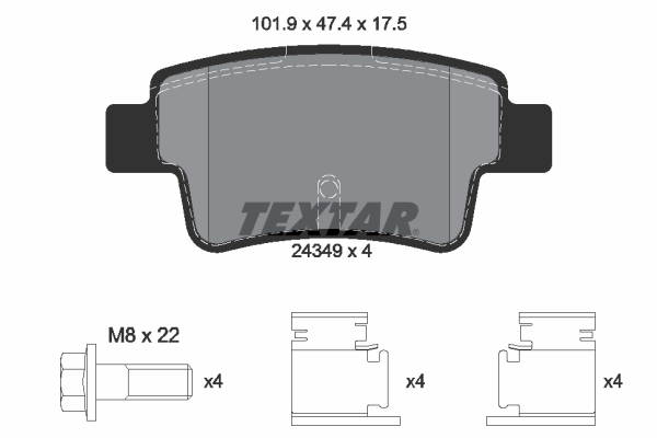 Textar Remblokset 2434901