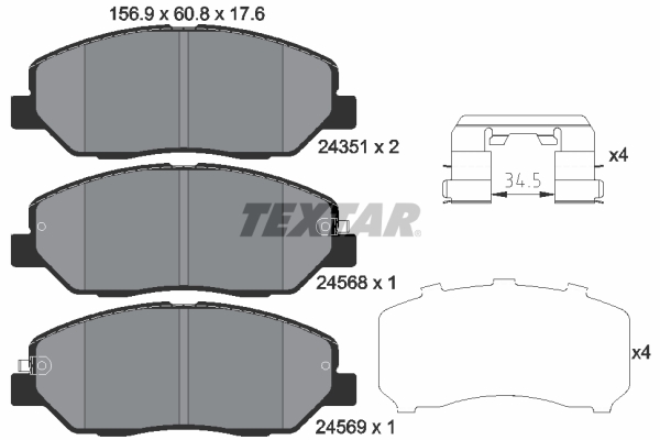 Textar Remblokset 2435101