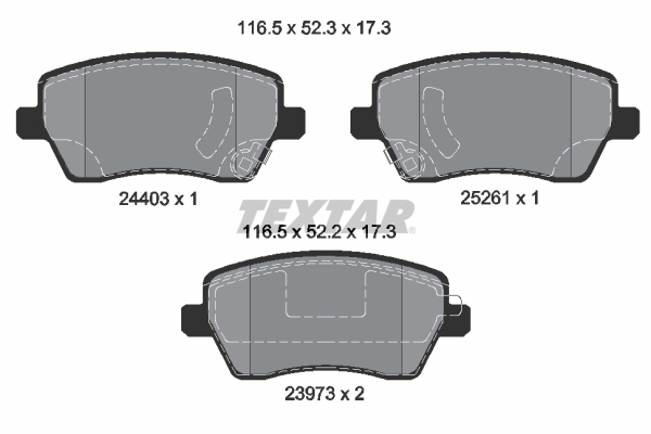 Textar Remblokset 2440301