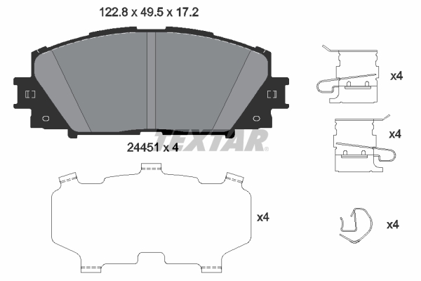 Textar Remblokset 2445103