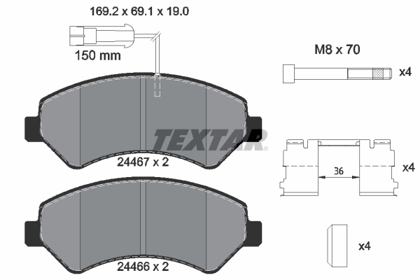 Textar Remblokset 2446701