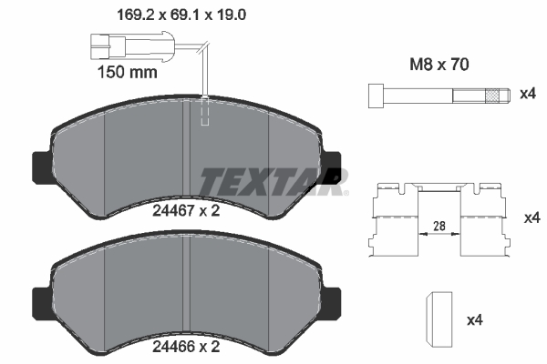 Textar Remblokset 2446703