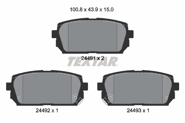 Textar Remblokset 2449101