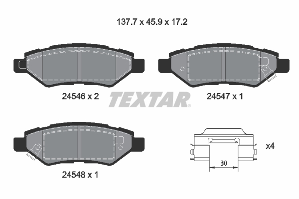 Textar Remblokset 2454601