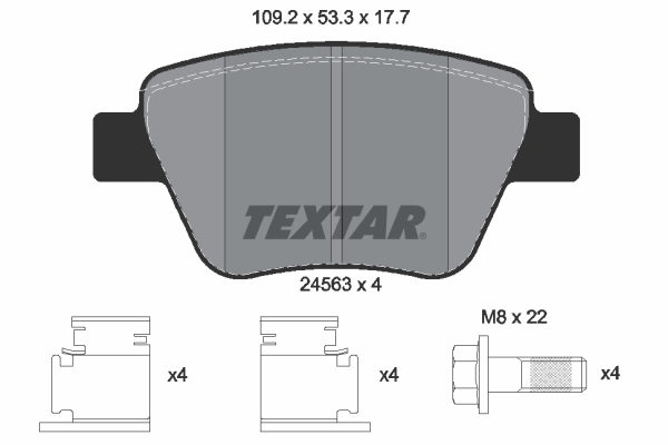 Textar Remblokset 2456301