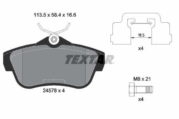 Textar Remblokset 2457801