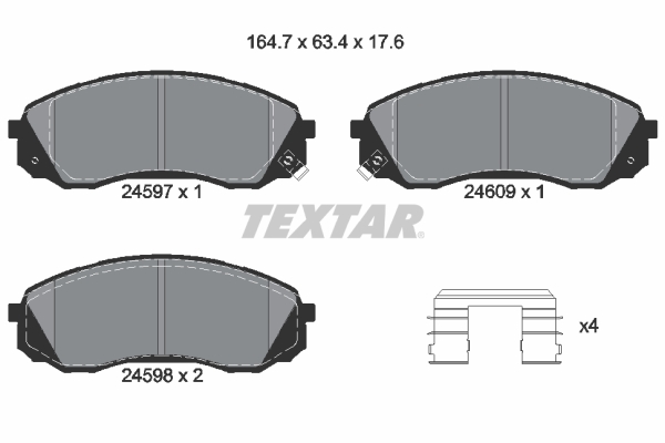 Textar Remblokset 2459701