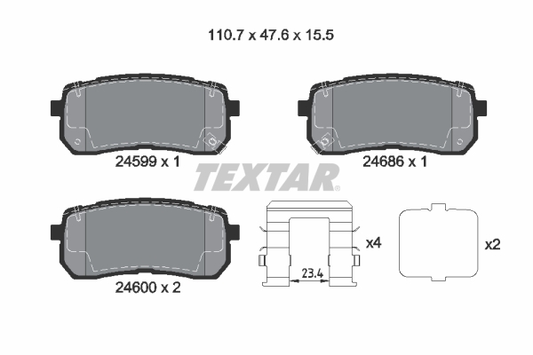 Textar Remblokset 2459904