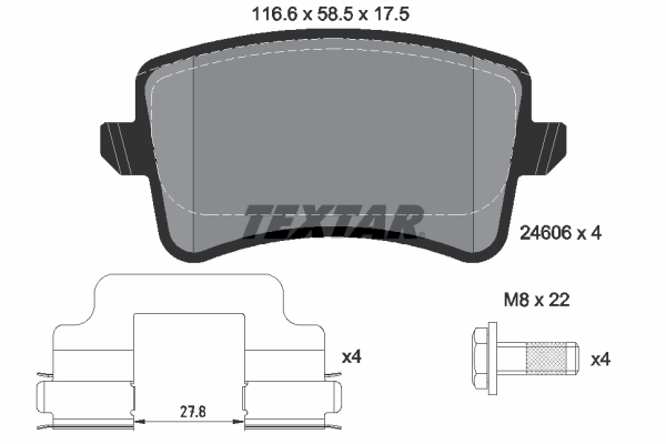 Textar Remblokset 2460601