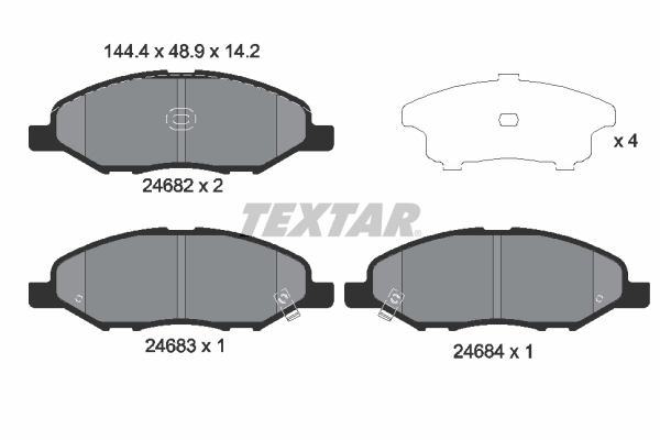 Textar Remblokset 2468201