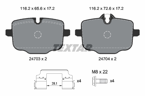 Textar Remblokset 2470303