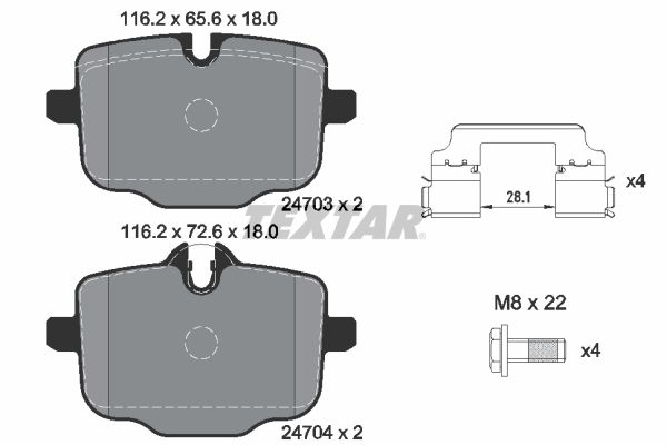 Textar Remblokset 2470301