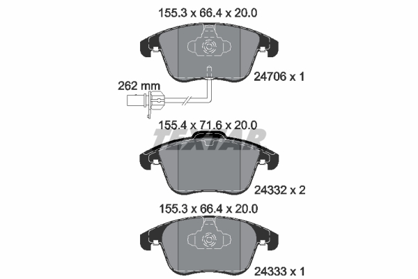 Textar Remblokset 2470601