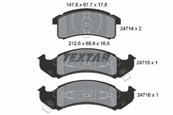 Textar Remblokset 2471401