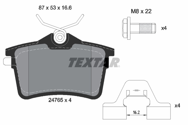 Textar Remblokset 2476501