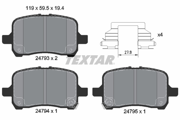 Textar Remblokset 2479301