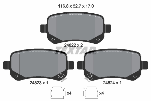 Textar Remblokset 2482201