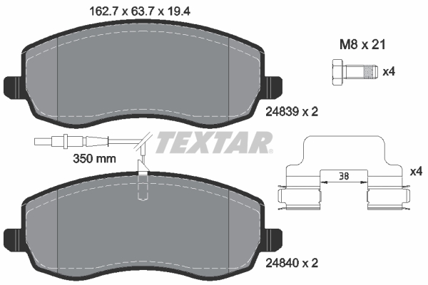 Textar Remblokset 2483901