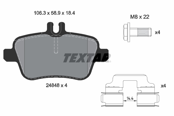 Textar Remblokset 2484801