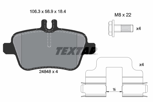 Textar Remblokset 2484803