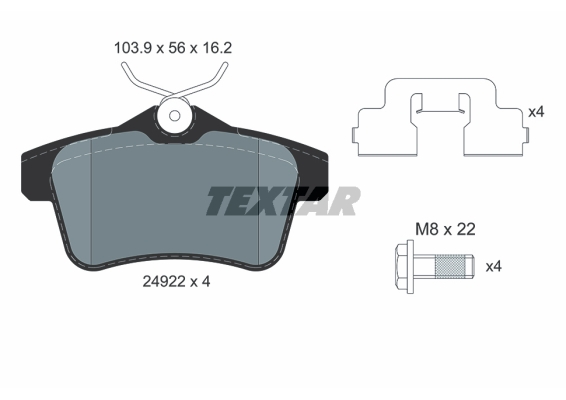 Textar Remblokset 2492204