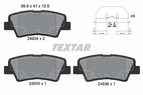 Textar Remblokset 2493401