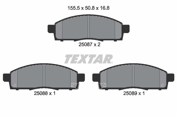 Textar Remblokset 2508701