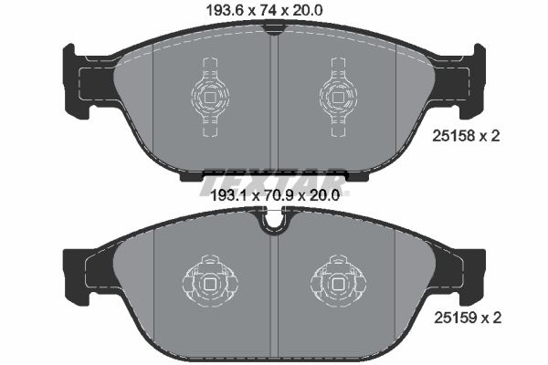 Textar Remblokset 2515802