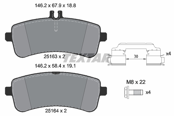 Textar Remblokset 2516302