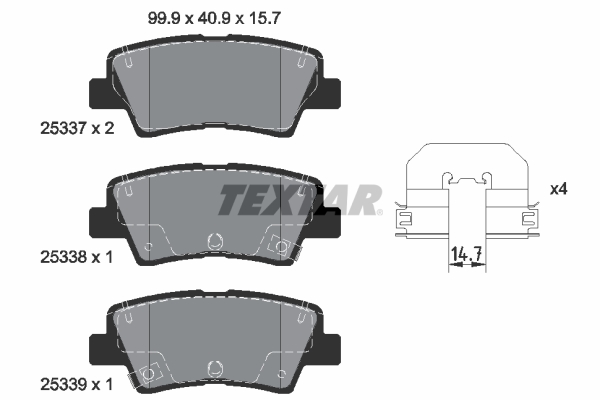 Textar Remblokset 2533703