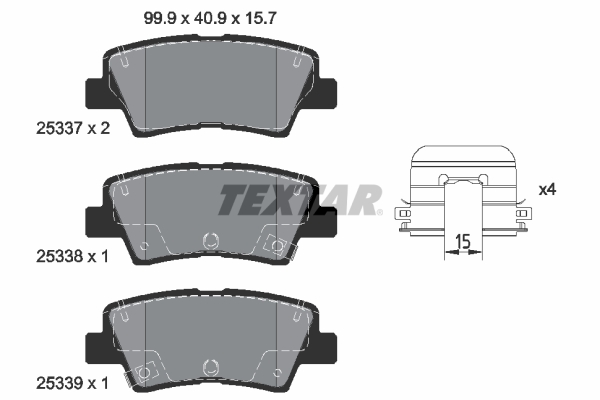 Textar Remblokset 2533707