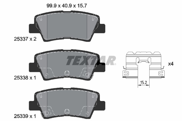 Textar Remblokset 2533709