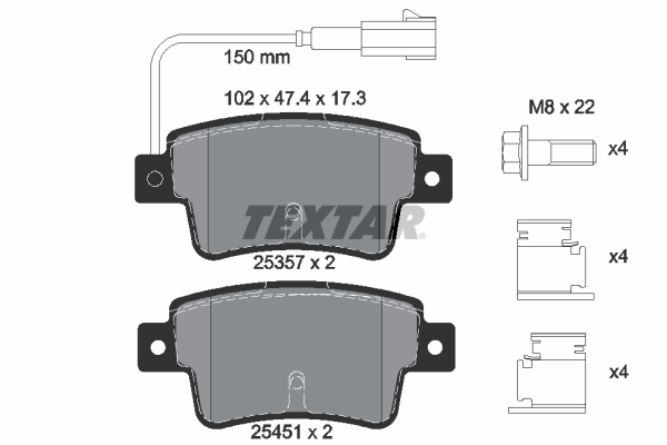 Textar Remblokset 2535701