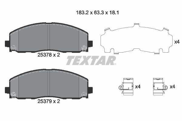 Textar Remblokset 2537801