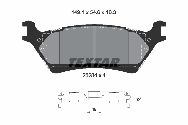 Textar Remblokset 2538401