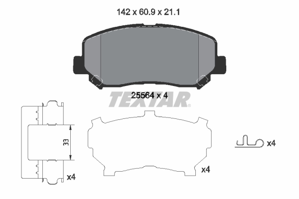 Textar Remblokset 2556403