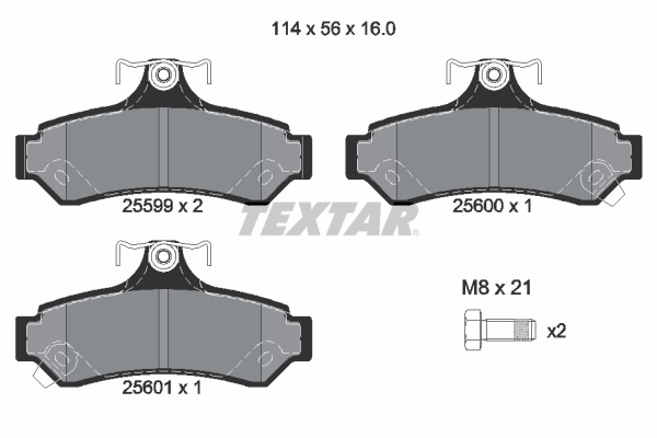 Textar Remblokset 2559901
