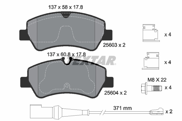 Textar Remblokset 2560303